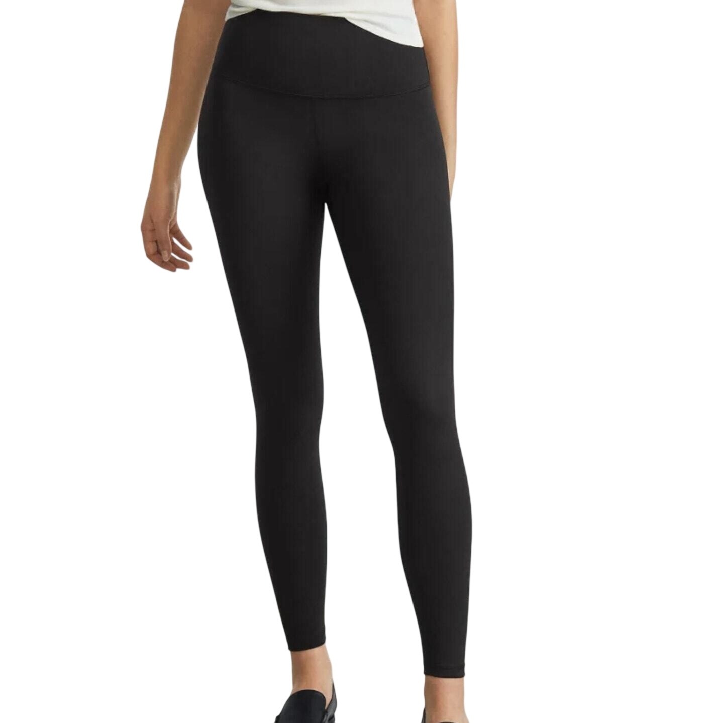 Everlane Perform Leggings Womens Medium Dark Olive High Rise Activewear Ankle